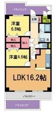 サンラトール甲陽園の間取図