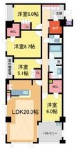 パークシュロス芦屋の間取図