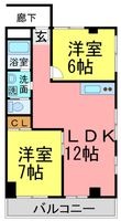ハイツ相生の間取図