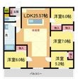 写真:MESSAGE苦楽園三番町 1階103の間取図