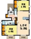 シャーメゾンFの間取図