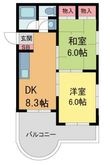 写真:第2庭園ハイツ 2階205の間取図