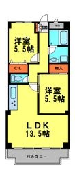 メルヴェーユ畦野の間取図