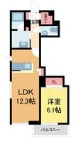 シャーメゾンガーデンズ夙川松園町の間取図