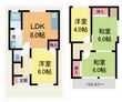 甲園九番町建の間取図