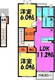プロムナード笹部Ⅱの間取図