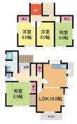 豊能町光風台5丁目10-5貸家の間取図