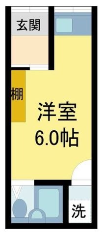 拡大写真：栄町3-5テラスハウス 1階1の間取り