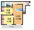 写真:D-residence荘園 B 2階202の間取図