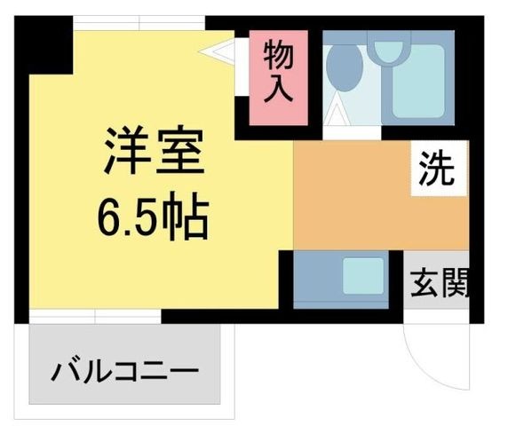 拡大写真:グレース 3階303の間取り