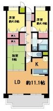 写真:NTPRレジデンス甲子園四番町 2階204の間取図