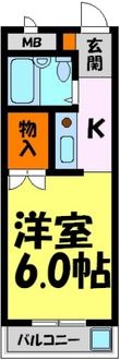 シャトー栄根Ⅱの間取図