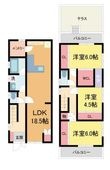 芦屋市岩園町の間取図