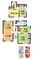 豊能町光風台5丁目26-11貸家の間取図