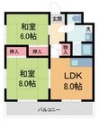 写真:エトワール甲子園 2階202の間取図