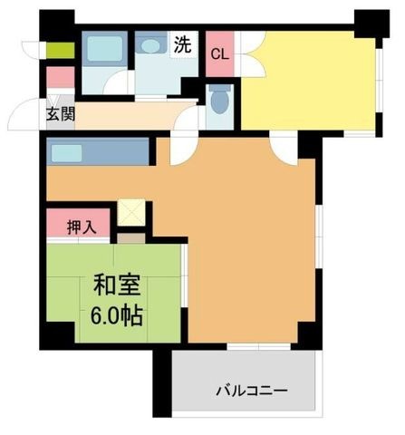 拡大写真:グランフェルティ東灘住吉川 1階105の間取り