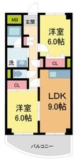 パークモダン伊丹の間取図