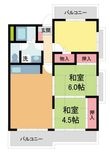 リョウジュ名次の間取図