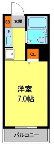 拡大写真:メゾン鼓ヶ滝 3階315の間取り