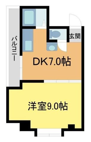 拡大写真:オーナーズマンション鉢塚 4階401の間取り