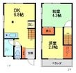 花屋敷1丁目10-7テラスハウス(Mハウス花屋敷)の間取図