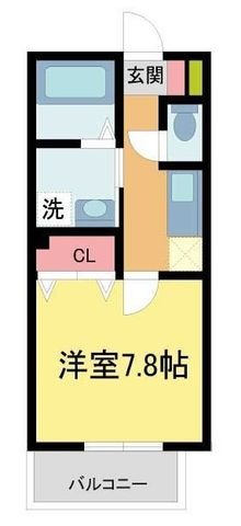 拡大写真:ディーフレア南本町 1階101の間取り