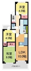 写真：サンパレス21池田3階の間取図