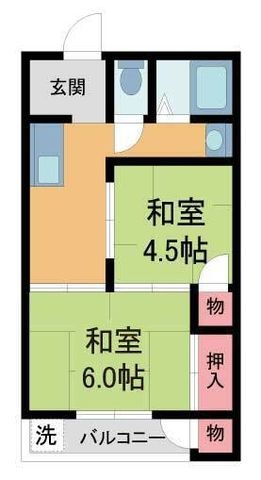 拡大写真:ビーコート清荒神 3階14の間取り