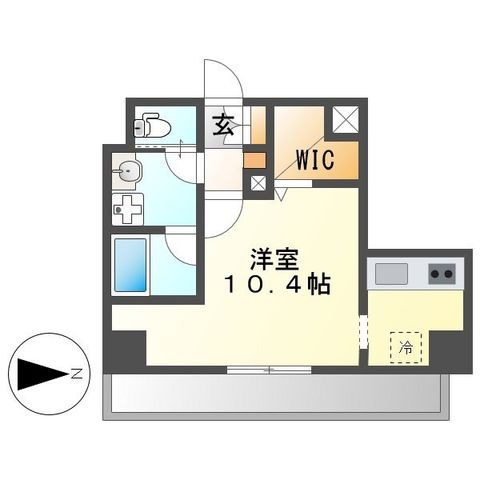 拡大写真:ルーエ金山 9階901の間取り