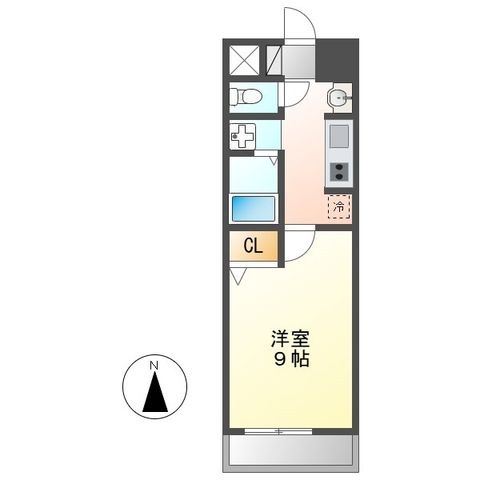 拡大写真:サニー金山 4階403の間取り