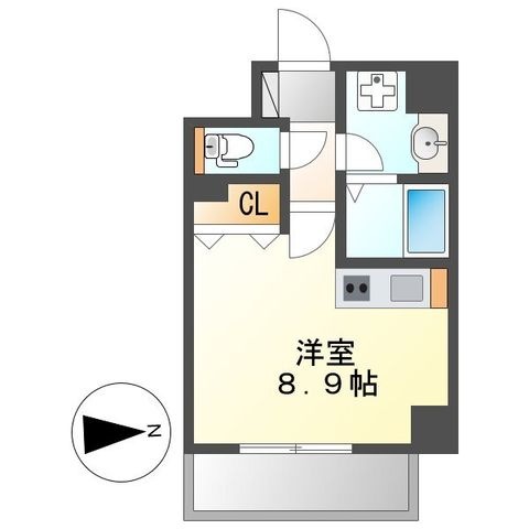拡大写真:アレーヌコート新瑞橋 9階901の間取り