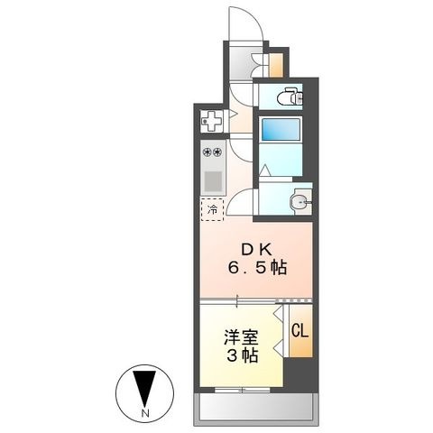 拡大写真:CREST TAPP名古屋山王 7階704の間取り