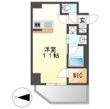 写真:S-RESIDENCE高岳bresa 6階607の間取図