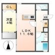 クラージュ吹上の間取図