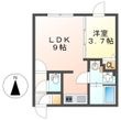 quador川名の間取図