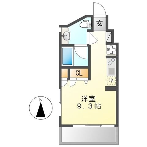 拡大写真:シャトーアンドホテル名駅南Ⅱ 5階503の間取り