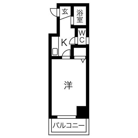 拡大写真:サンシャイン福成 8階8Aの間取り