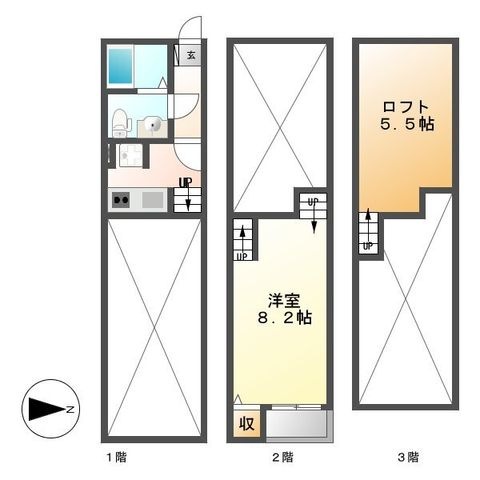 拡大写真:クリスタルガーデン 1階101の間取り