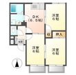 ユタカハイツB棟の間取図