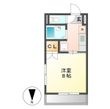 写真:メゾンミレー 2階206の間取図