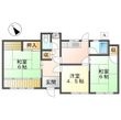 川辺町中川辺貸家の間取図