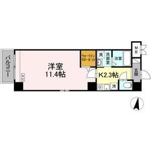 拡大写真:K Azur 5階501の間取り