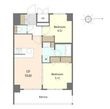 写真:S-RESIDENCE名駅北alesia(アレシア) 14階1401の間取図