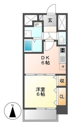 拡大写真:モン ヨイーエ 5階501の間取り
