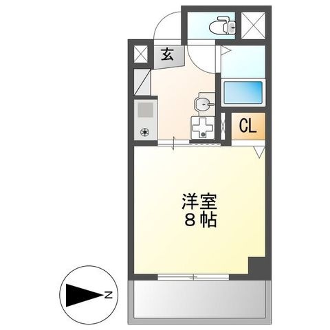 拡大写真:ルフィール八田 5階701の間取り
