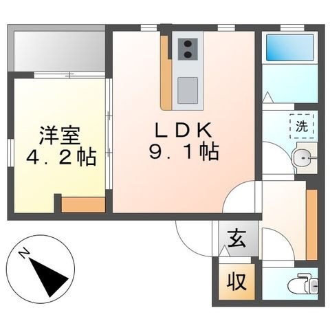 拡大写真:NAGOYA the GARDEN(ナゴヤザガーデン) 2階203の間取り