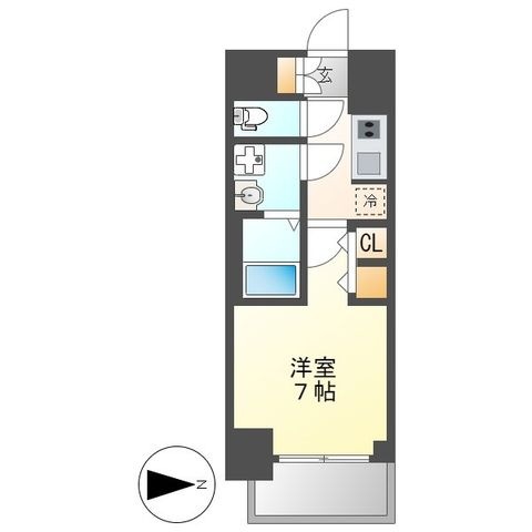 拡大写真:S-RESIDENCE熱田II 12階1201の間取り
