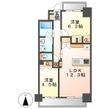 S-RESIDENCE亀島駅前blazeの間取図