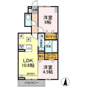 拡大写真:epis 広田 1階103の間取り