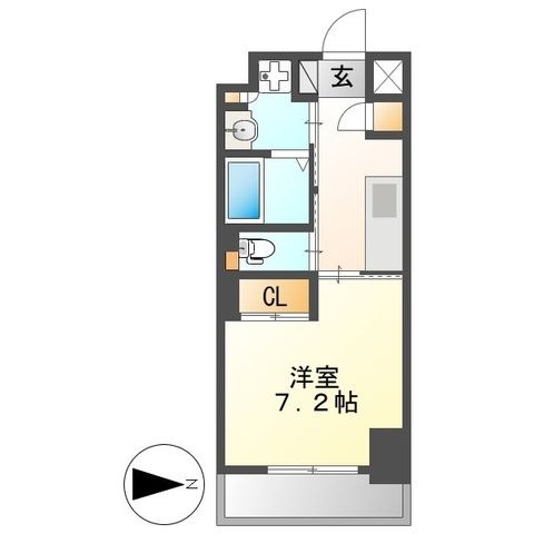 拡大写真:THE LOUNGE LINEAR GATE 2階302の間取り